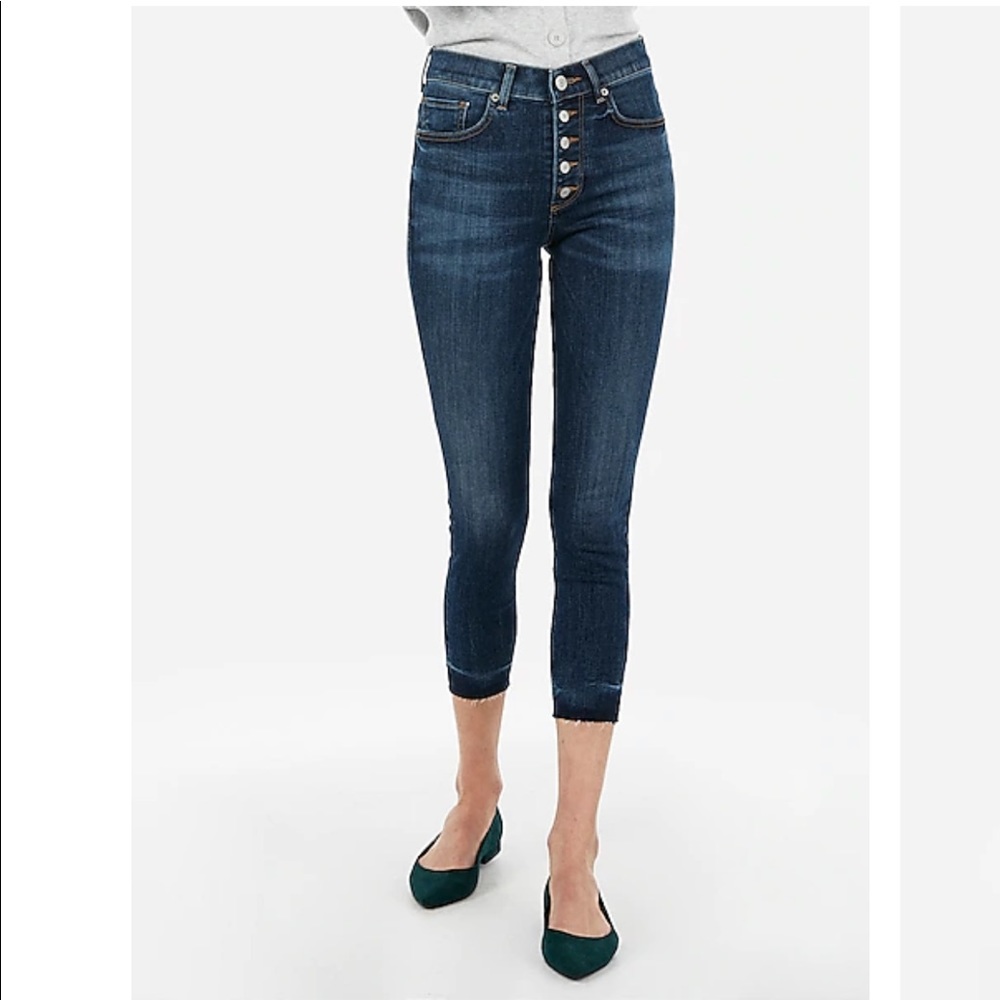 Express High Rise Cropped Legging Jean
